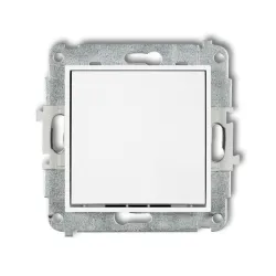 Mini moduł biały łącznik 1-biegunowy - 10AX 250V