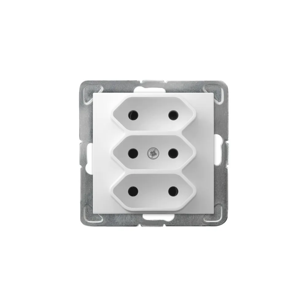 Impresja Socket Module White 3x B/U Euro