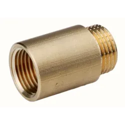 Przedłużka mosiężna 3/4" 40 mm żółta