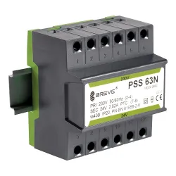 PSS 63N Transformator Bezpieczeństwa 1F 63VA 230V AC/24V AC