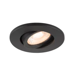 UNIVERSAL CZARNY POKRYWA DO DOWNLIGHT - OBRACANA OKRĄGŁA IP20