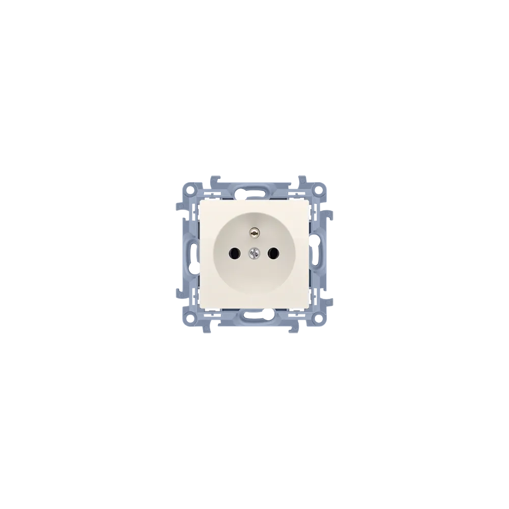 SIMON 10 Socket - Cream 1x Switch/Outlet 16A 250V