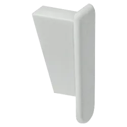 End cap for 1P pin busbar rails