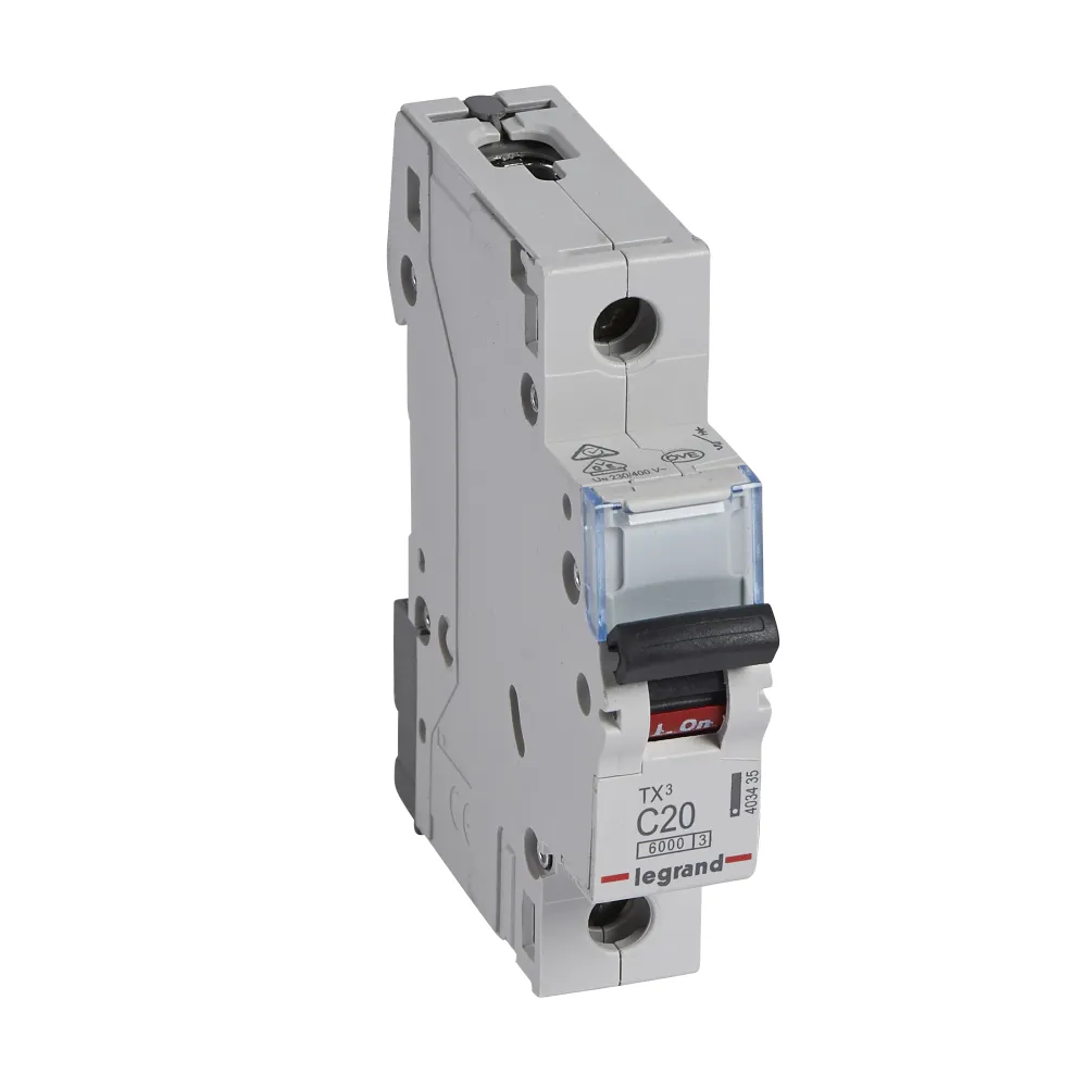 S301 TX3 Circuit Breaker - 20A 1P 1M 6KA