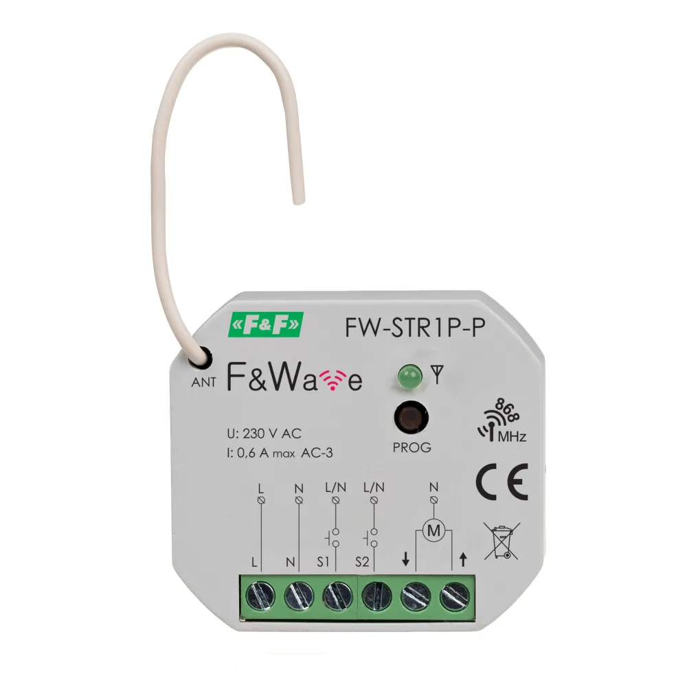 FW-STR1P-P Radiowy sterownik rolet 230V