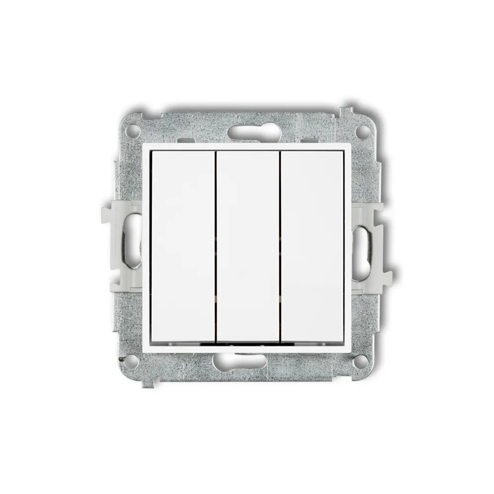 Mini white module connector 3x screw terminals