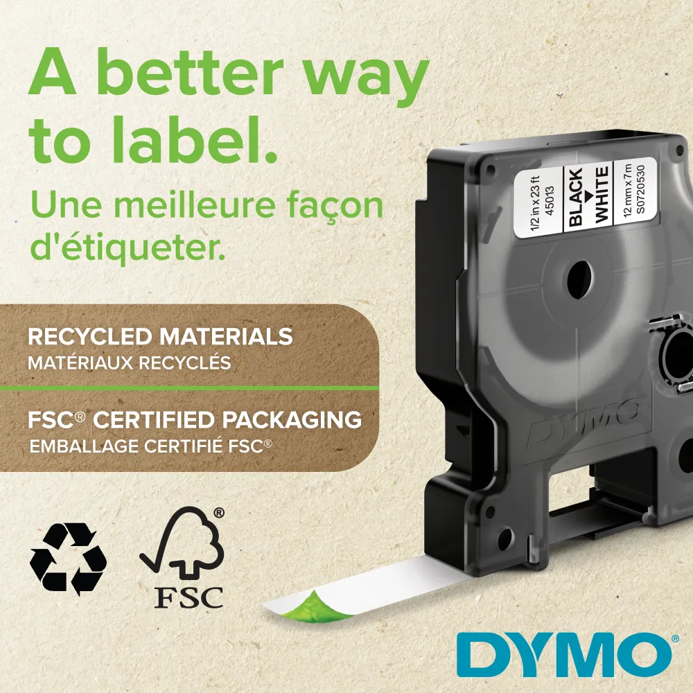 Dymo D1 Tape 9mm 7m - Labeling at its Best