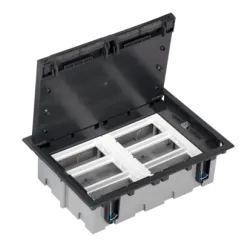 Connect Gray Graphite Floor Box 24M 93MM