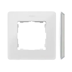 Single-gang frame white 8200610-030