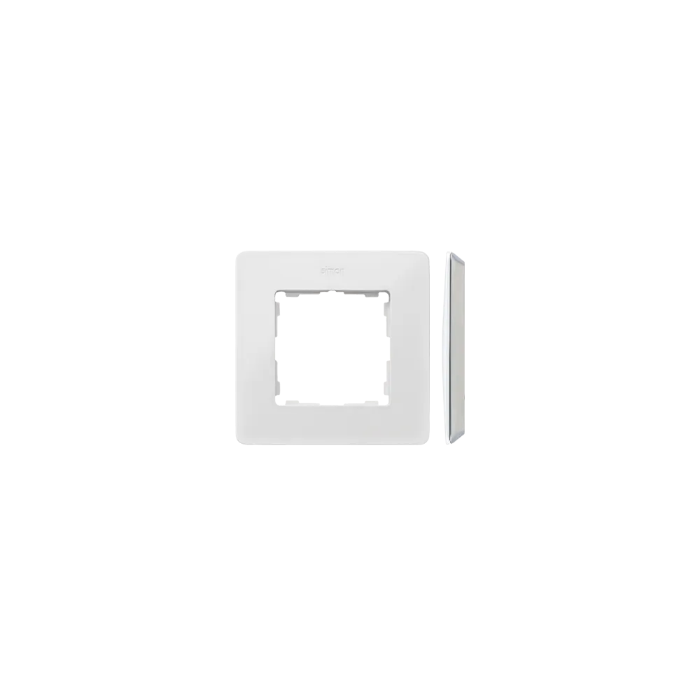 Single-gang frame white 8200610-030