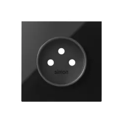 SIMON 100 BLACK plate – elegant element for sockets