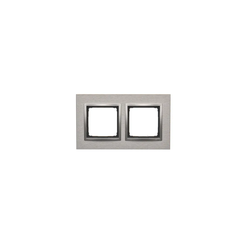 Ramka SIMON 54 NATURE INOX KLASYCZNY METAL 2X