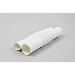 ZCLHF 18 Ribbed Connector - White