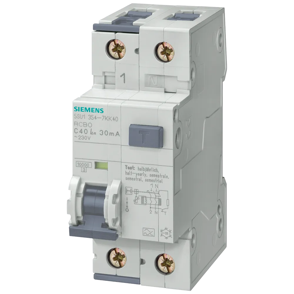 Residual current circuit breaker 5SU1 B16A/30MA