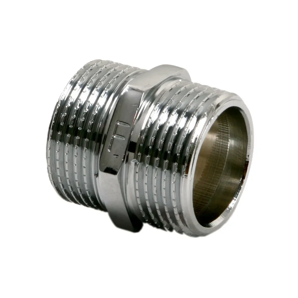 Nypel mosiężny 1/2" chromowany - wysoka jakość