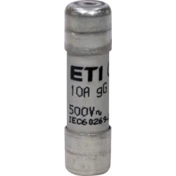 WKŁADKA TOPIKOWA CYLINDRYCZNA CH 10X38 GG 10A