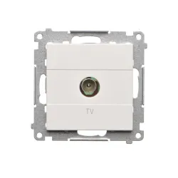 SIMON 55 Matte White TV Socket Module