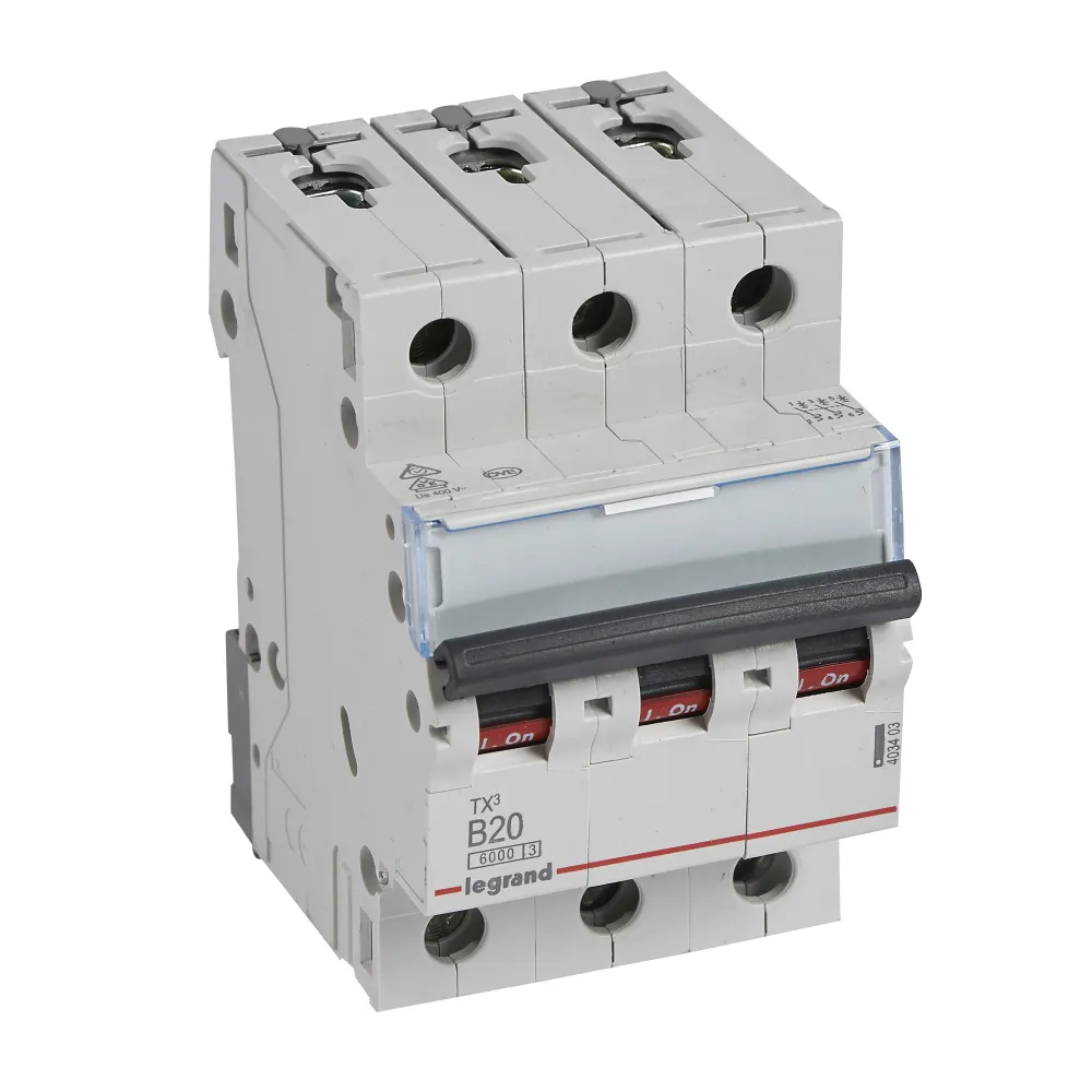 S303 TX3 Circuit Breaker B 20A 3P 3M 6KA