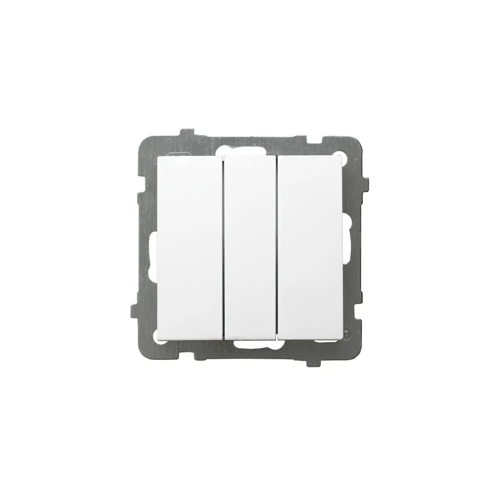 White Module Connector 3x Spring Terminals - High Quality