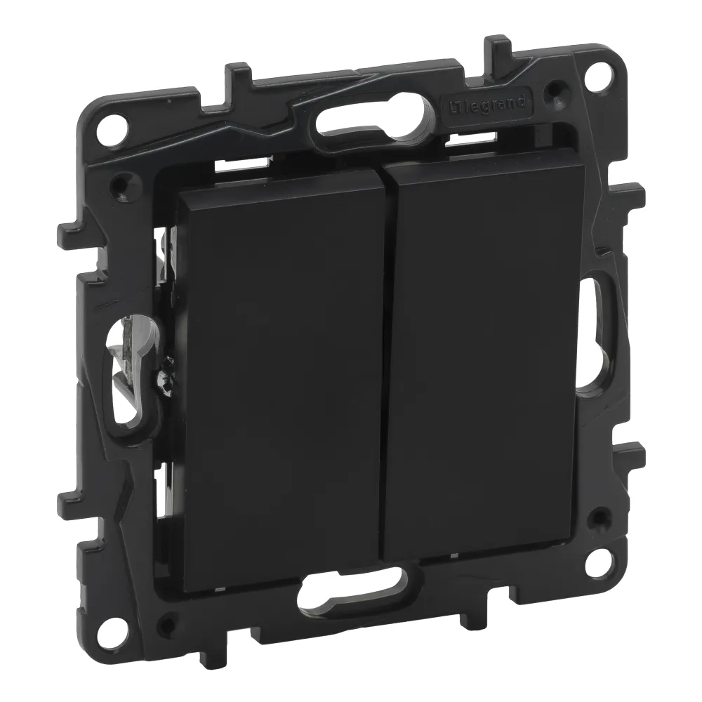 NILOE STEP moduł czarny łącznik 10AX 250V