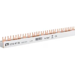 IZ16/4F/56 FORK CONNECTOR BUSBAR 100A 4P 56M 16MM2 ETIBOX