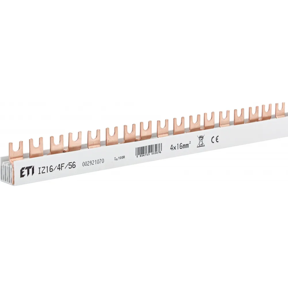 IZ16/4F/56 SZYNA ŁĄCZENIOWA WIDEŁKOWA 100A 4P 56M 16MM2 ETIBOX