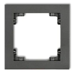 Ramka DECO Grafit 1X - elegancki dodatek do wnętrza