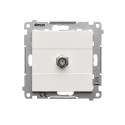 SIMON 55 Module Matte White Socket 1x Type F