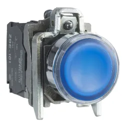 Schneider Electric Harmony XB4 Przycisk płaski niebieski LED 24V