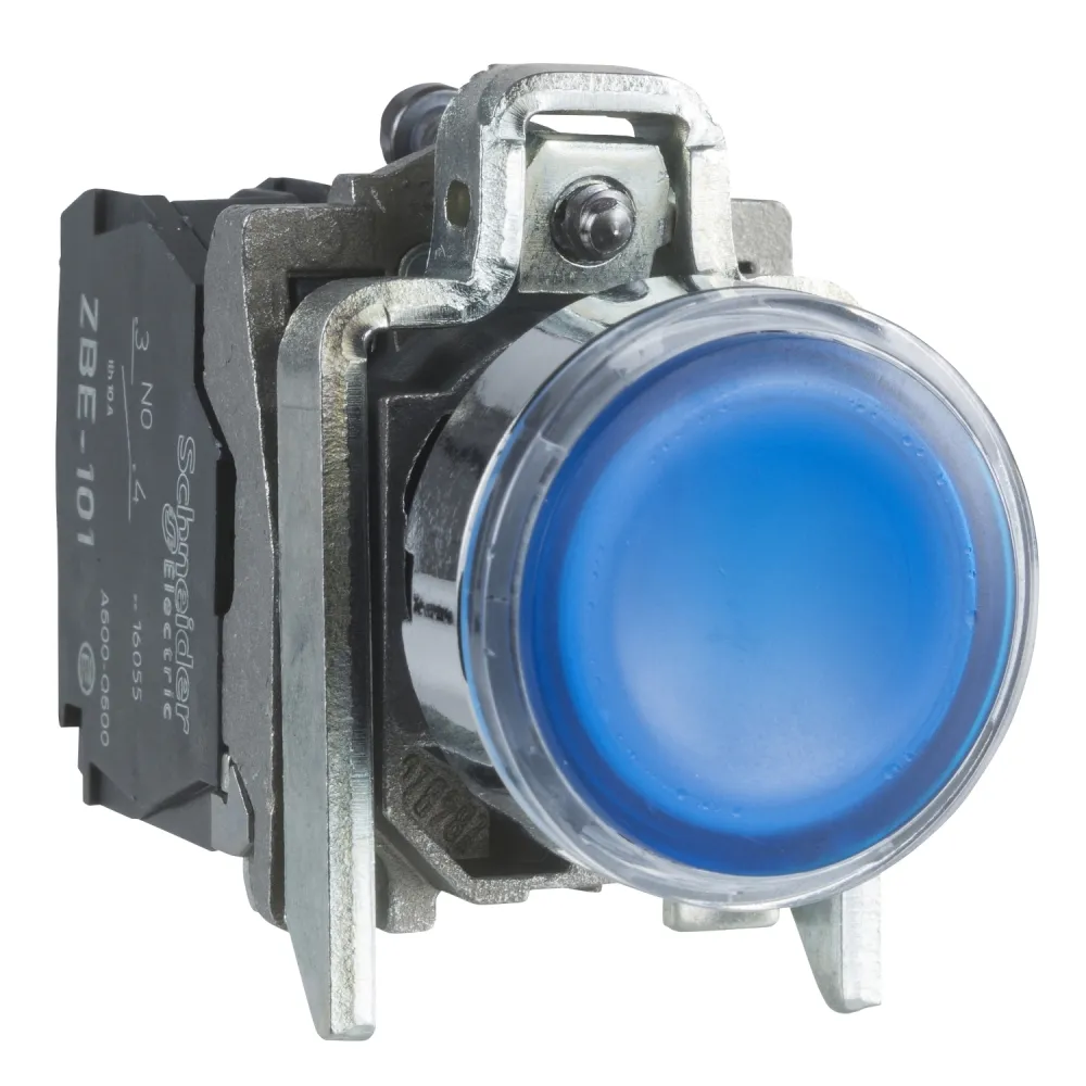 Schneider Electric Harmony XB4 Przycisk płaski niebieski LED 24V