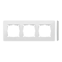 3-gang white frame - elegant decoration