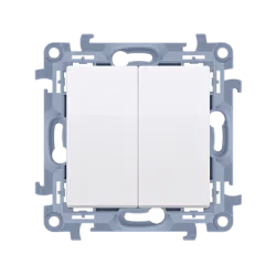 SIMON 10 Switch - White illuminated switch