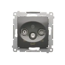 SIMON 54 RTV-SAT socket in anthracite color