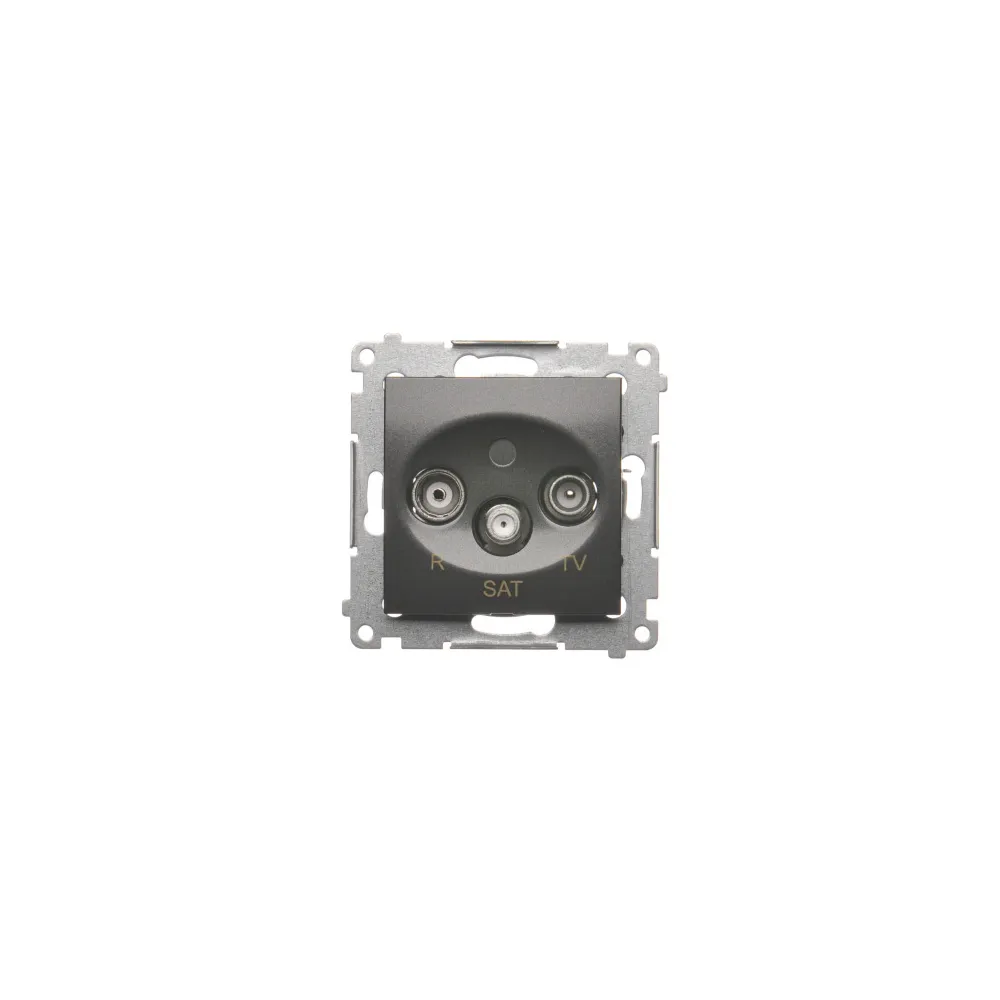 SIMON 54 RTV-SAT socket in anthracite color