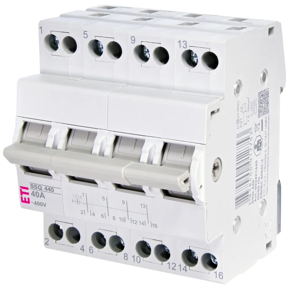 SSQ 440 three-position switch - reliable power supply
