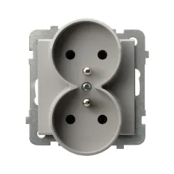 SONATA double socket with grounding