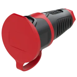 Gniazdo Przenośne 1F Z/U - Gumowe IP44 16A 230V