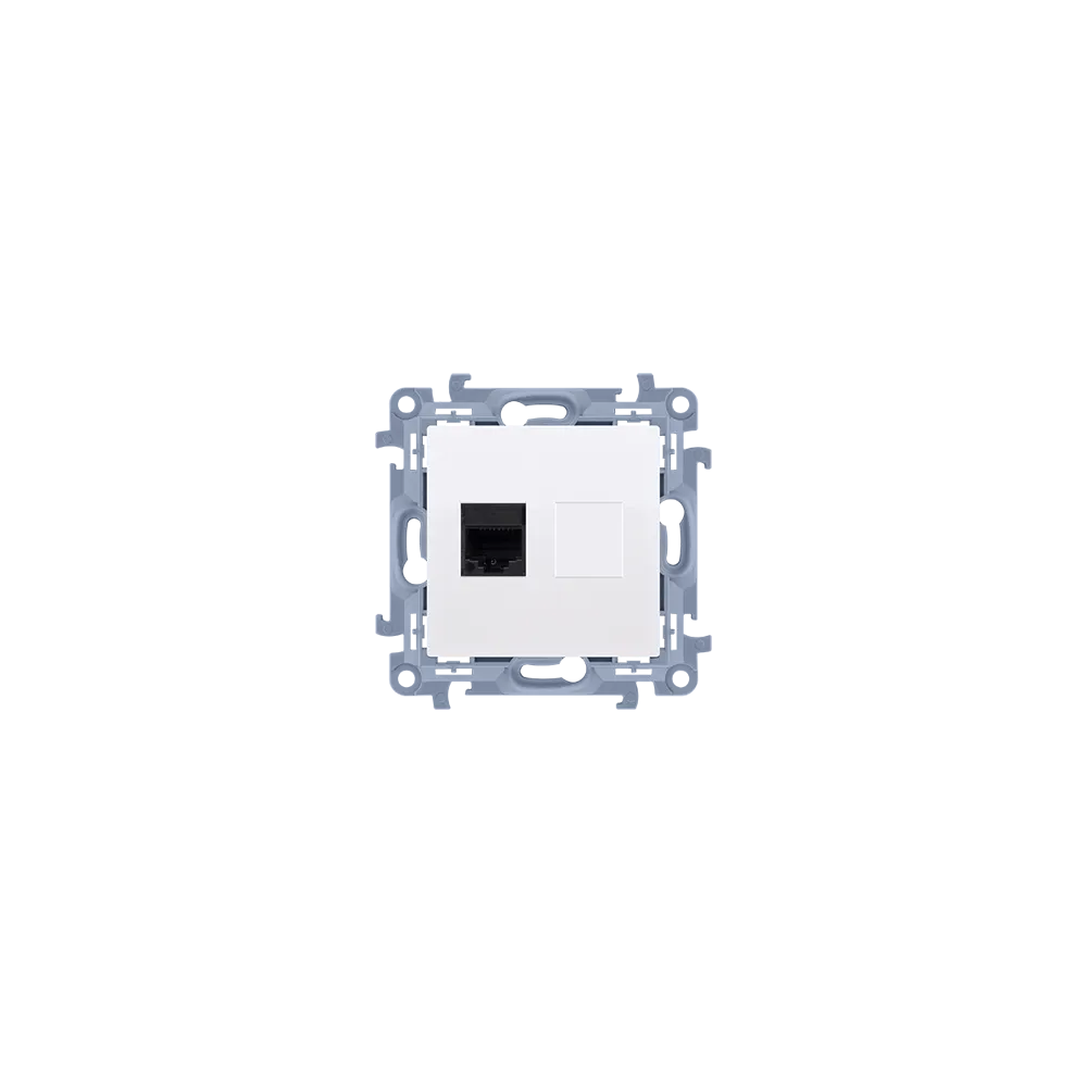 SIMON 10 Computer Socket - White