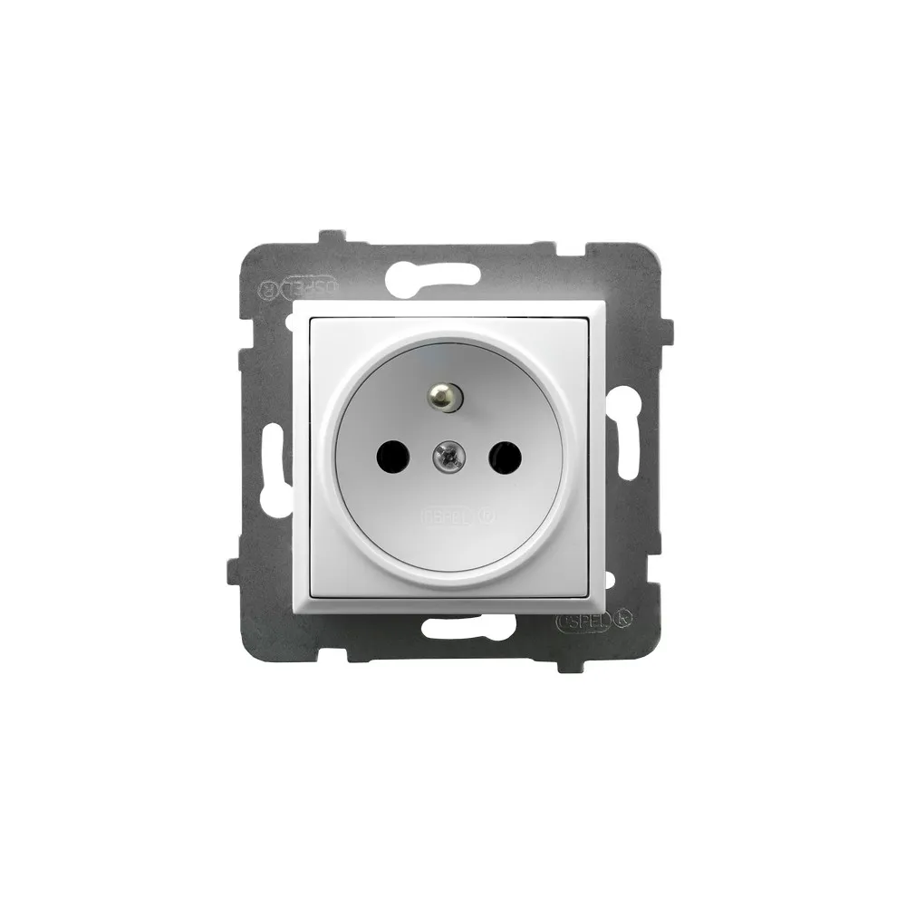 ARIA Socket White 1x S/F 16A 250V