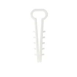 USMP 2/100 Flat White Nail-In Cable Clip
