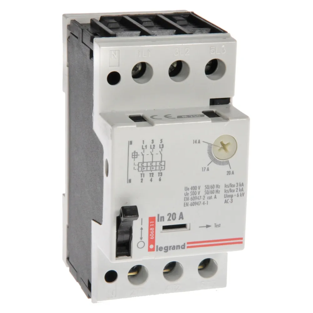 Wyłącznik silnikowy M250 - 20.0A 230V AC