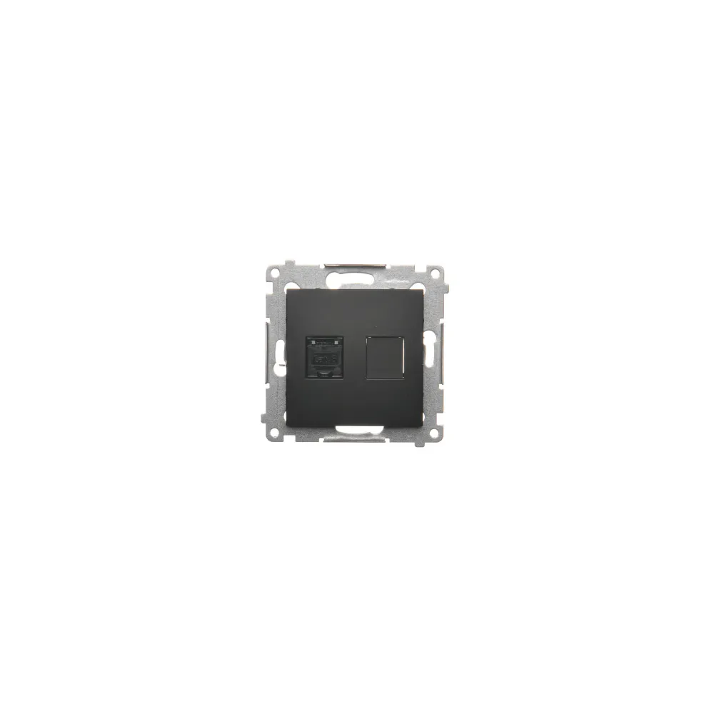 SIMON 54 Computer Socket Module Matte Black