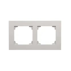 Ramka SIMON 55 Aluminium Mat 2x Line