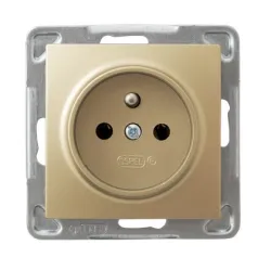 IMPRESJA GOLD METALLIC MODULE SOCKET 1X WITH SWITCH