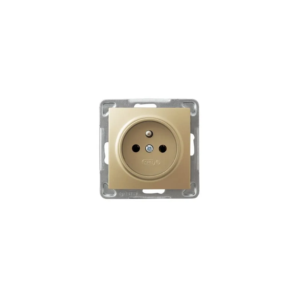 IMPRESJA GOLD METALLIC MODULE SOCKET 1X WITH SWITCH