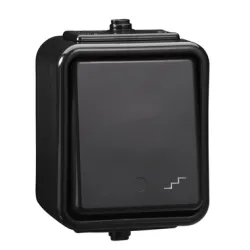 Łącznik schodowy Schneider Electric Cedar - IP44, czarny