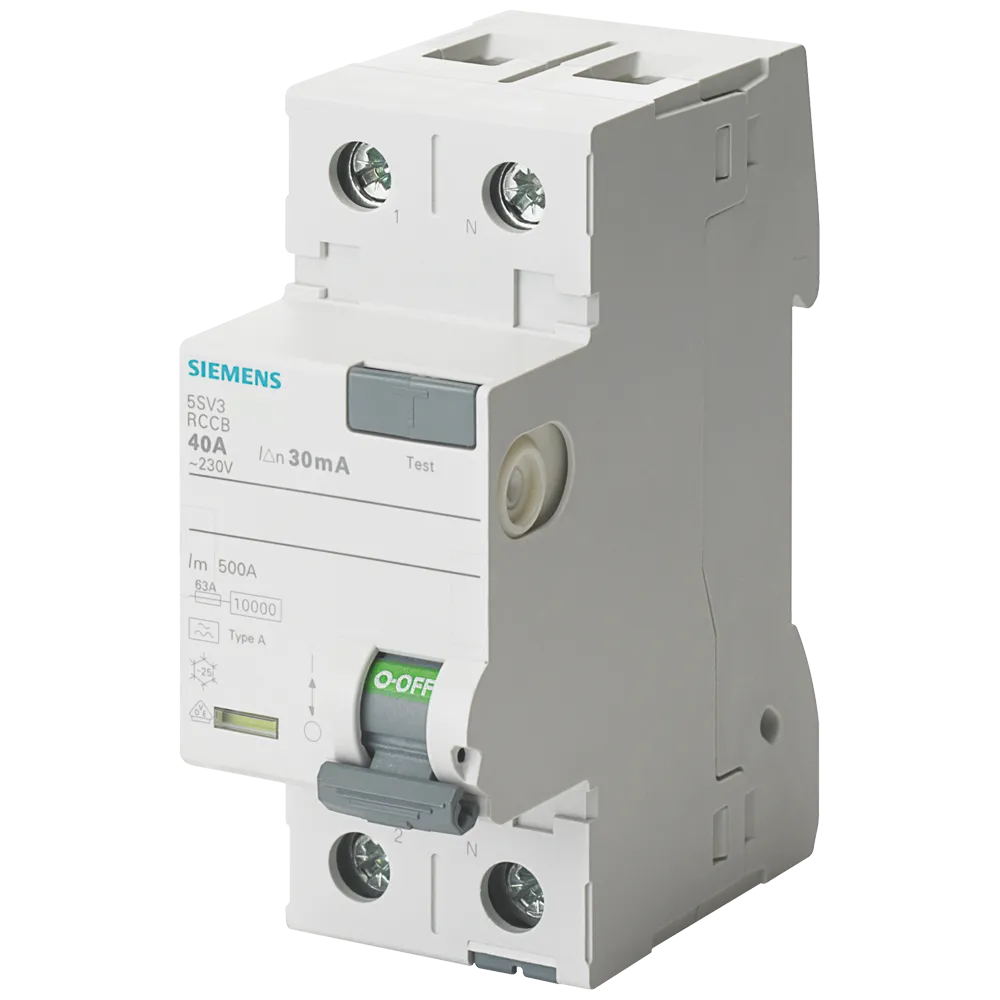 Residual current circuit breaker 5SV - Electrical safety