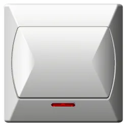 1-pole illuminated switch 10AX 250V - Akcent