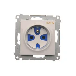 SIMON 54 MODULE WHITE SOCKET 1X DATA WITH KEY