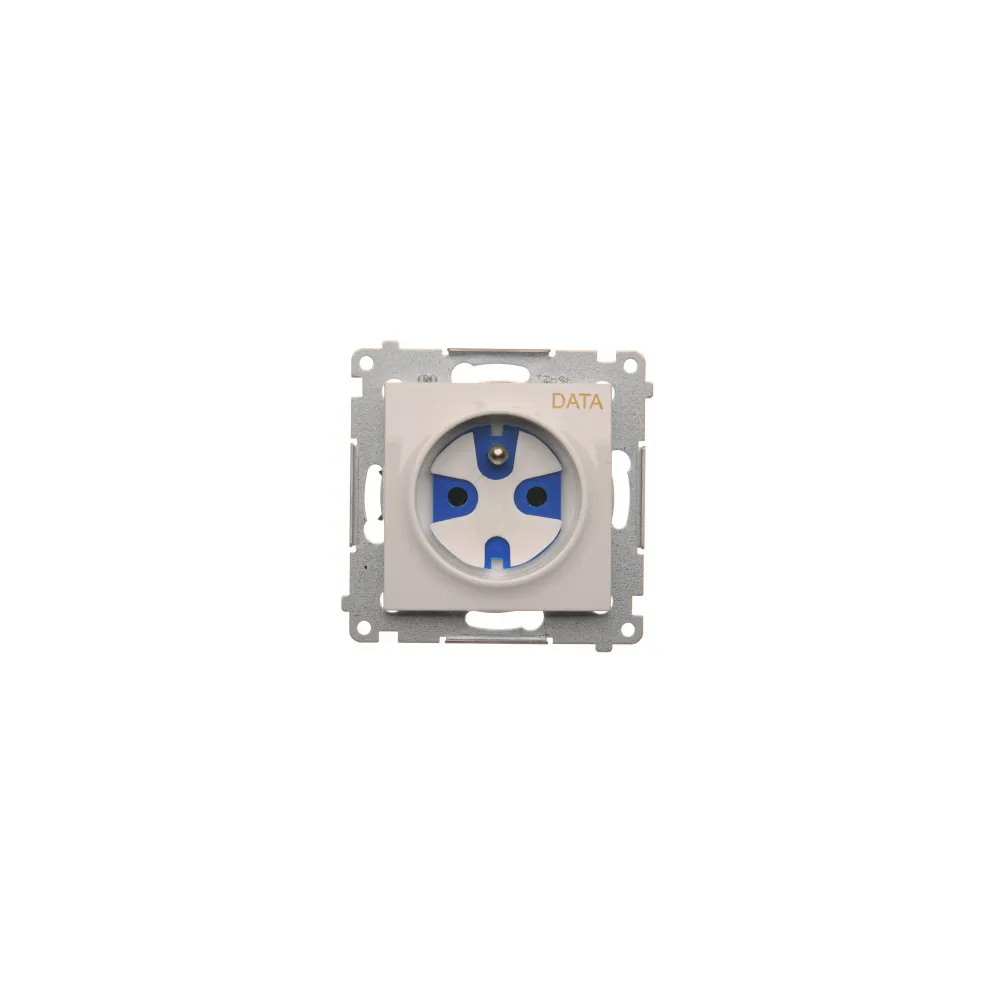 SIMON 54 MODULE WHITE SOCKET 1X DATA WITH KEY